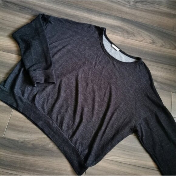 Cozy Charcoal Knit Loungewear Set | Slouchy Pullover & Joggers | Medium - Picture 6 of 12